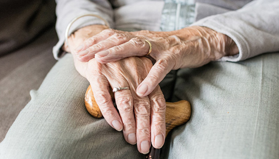 older person's hands